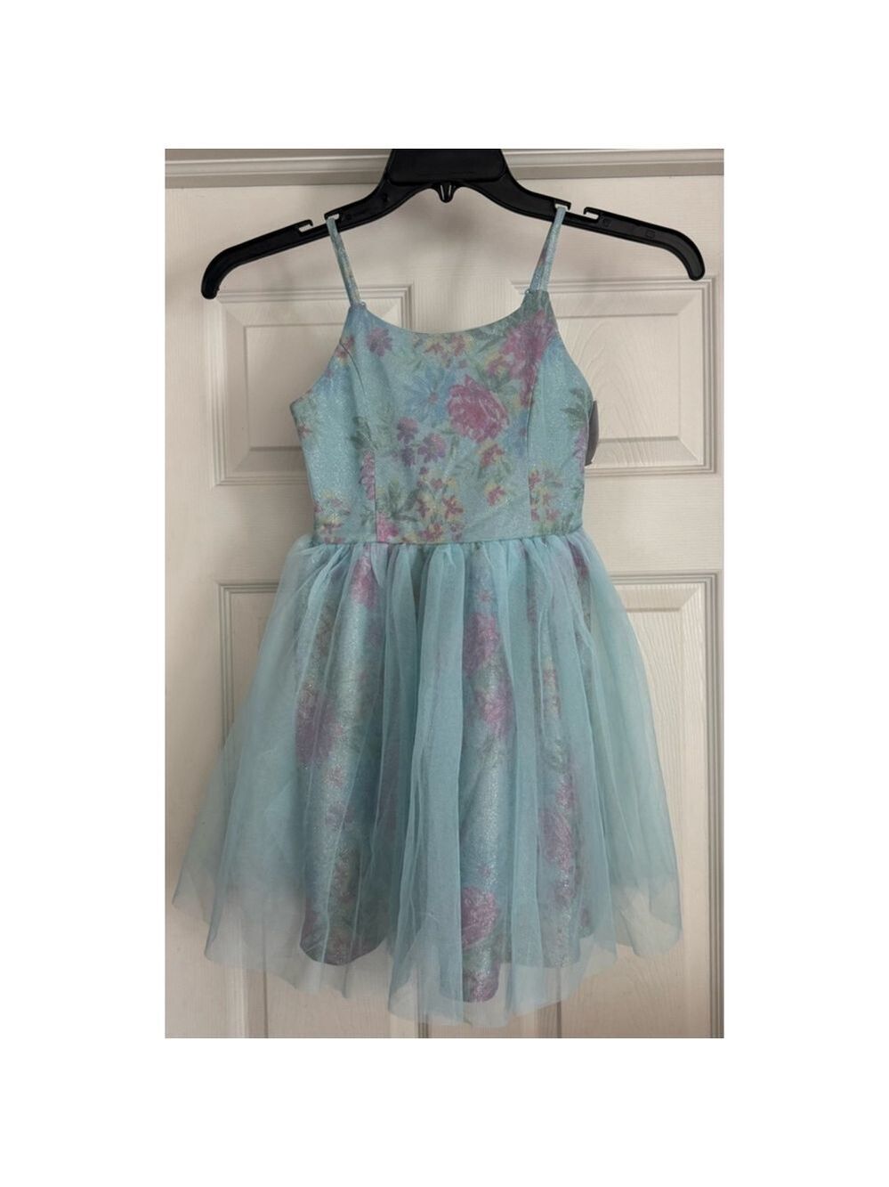 Girls Zenzii Dress Size M Blue Floral